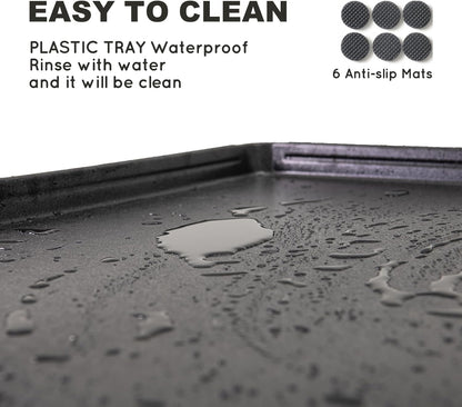 HQ4us Dog Pee Pad Holder Tray with Grate 45”×34”, Large Dog Litter Box Toilet, Puppy Pee Pad Holder, Less Mess, Dog Potty Indoor Outdoor for Balcony