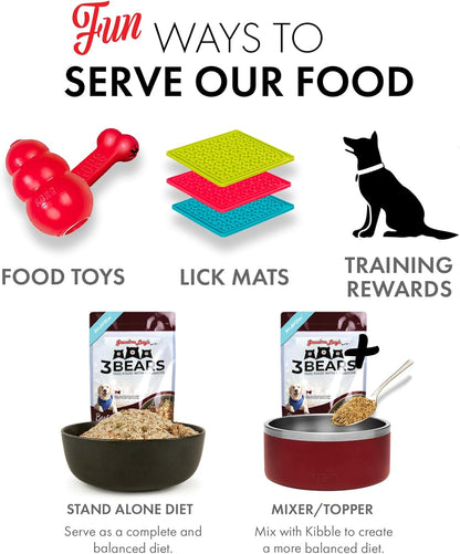 3 Bears Beef Dog Food - 3lb