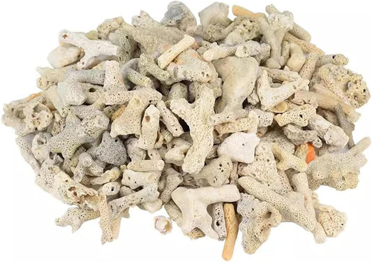 Fish Tank Coral Filter Fish Tank Filter Crushed Coral for Freshwater Aquarium Bio Ceramic Filter Media Fish Tank Filtration Material Pond Filter Media Reusable Aquarium Filter