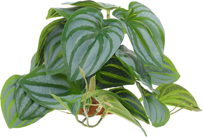 BESTonZON Reptile Terrarium Plants Artificial Decor Resin Plastic Hidden Hide Plant for Gecko Lizard Tortoise Habitat Landscape Accessories