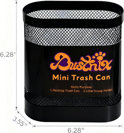 Universal Metal Cat Litter Scoop Holder – Heavy-Duty Scooper Storage Caddy, Scoop Stand for Kitty Litter Box, Fits Most Cat Litter Scoops Desktop Small Trash Can