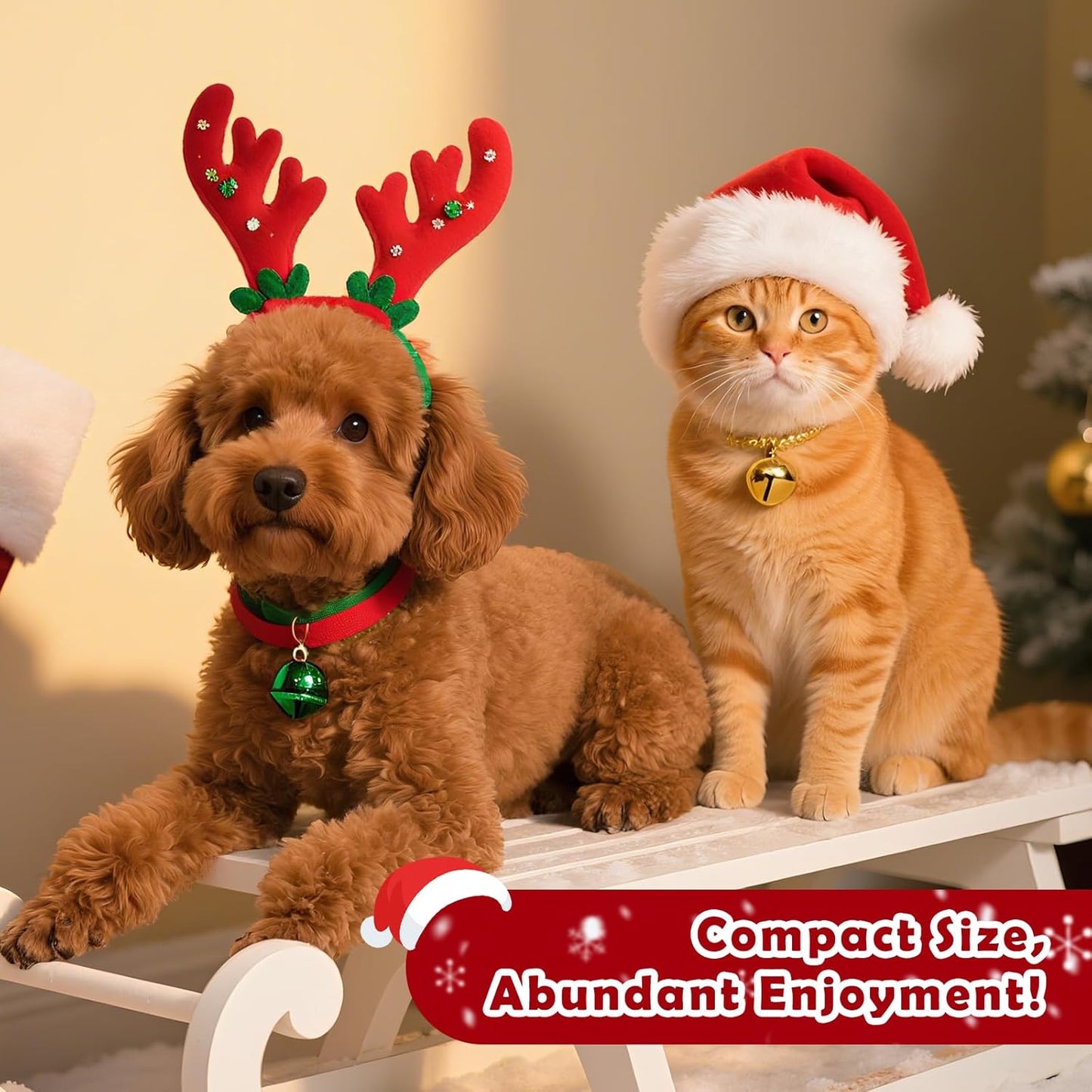 MON2SUN Christmas Dog and Cat Treats, Freeze-Dried Holiday Box Treats, Single Ingredient, High Protein Training Treats & Food Topper, 7.8 oz