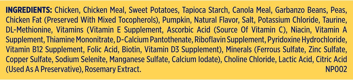 Nature’s Recipe Grain Free Chicken, Sweet Potato & Pumpkin Recipe Dry Dog Food, 24 lb. Bag