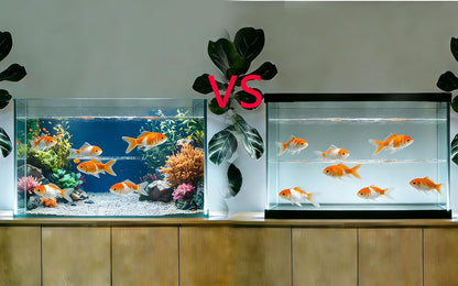 Aquarium Background Poster, Fish Tank Background Sticker, Underwater Grass Leaves with Stone & 3D Coral Vibrant Underwater for Stunning Aquarium Decorations 10 20 Gallon Tank (15.7" x 23.6" in)