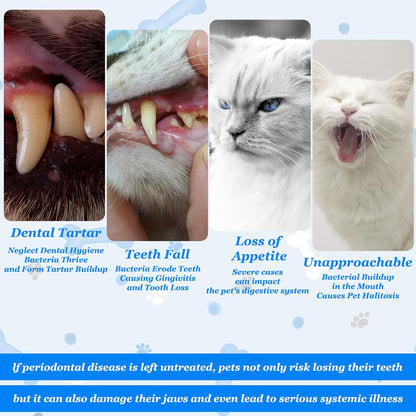 3 PCS Small Dog Toothbrush, Cat & Puppy Toothbrush Kit, Mini Toothbrushs Set for Tiny Pets, Deep Cleaning Dental Care