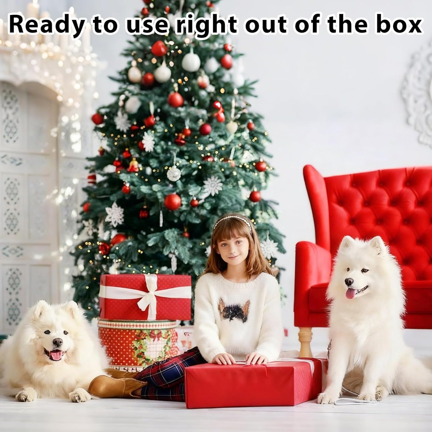 Heavy Duty Dog Tie-Out Cable and Stake for Yard Camping, with 50Ft Heavy Duty Cable with Spring, for Small Medium Large Dogs up to 200 lbs, 360°Swivel Dog Run- No Tangle, Spiral Dog Stake (Set)