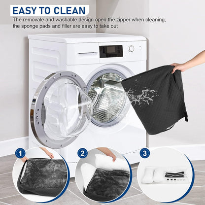 Dog Car Seat for Medium Large, Safe and Comfortable Dog Car Bed Medium Under 60lbs, Multipurpose Design Washable with Non-Slip Base