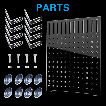 Acrylic Fish Tank Divider Aquarium Divider with 8 Suction Cups Transparent Fish Tank Separator Dividing Net Plate Isolation Board Flapper, 9.84 * 11.81inch