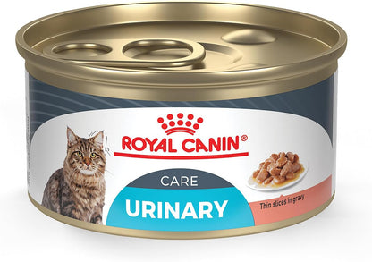 Royal Canin Feline Care Nutrition Urinary Care Adult Thin Slices in Gravy Cat Food, 3 oz (Pack of 24)