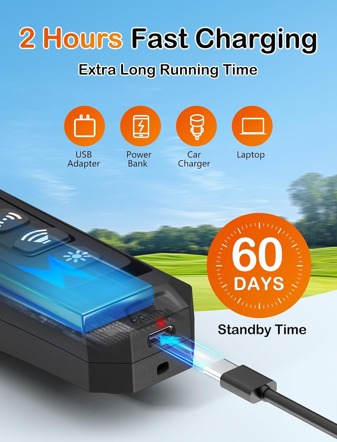 Dog Bark Deterrent Device– Ultrasonic Anti Barking Device for Dogs, 3X Emitters, Rechargeable Trainer for Dogs 6M–8Y, Indoor/Outdoor (Black)