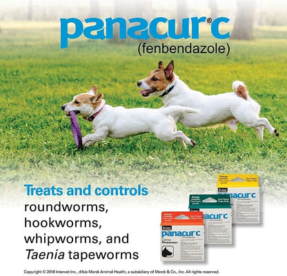 Panacur C Canine Dewormer Treatment Three 1-Gram Packets, Each Packet Treats 10 lbs