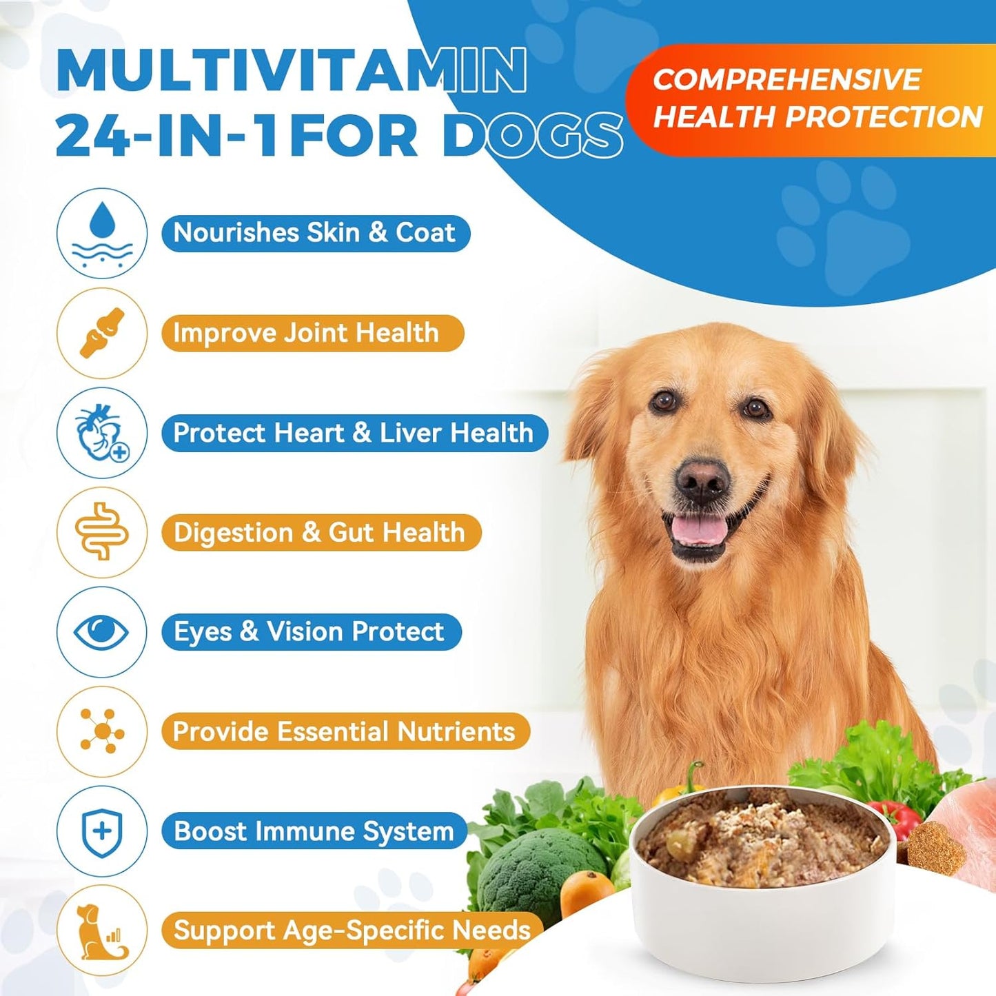 Flea and Tick Prevention for Dogs Dog Vitamins and Supplements 200 Chews