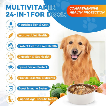 Flea and Tick Prevention for Dogs Dog Vitamins and Supplements 200 Chews