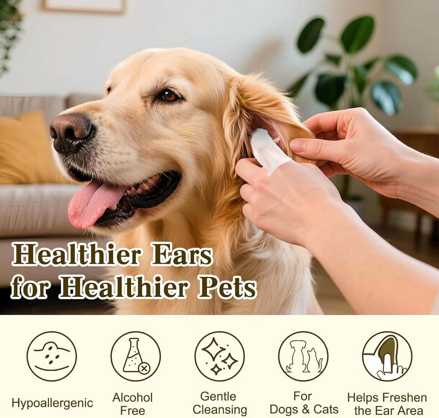 Texsens Pet Backpack(Pink) & Ear Care Wipes Combo‌