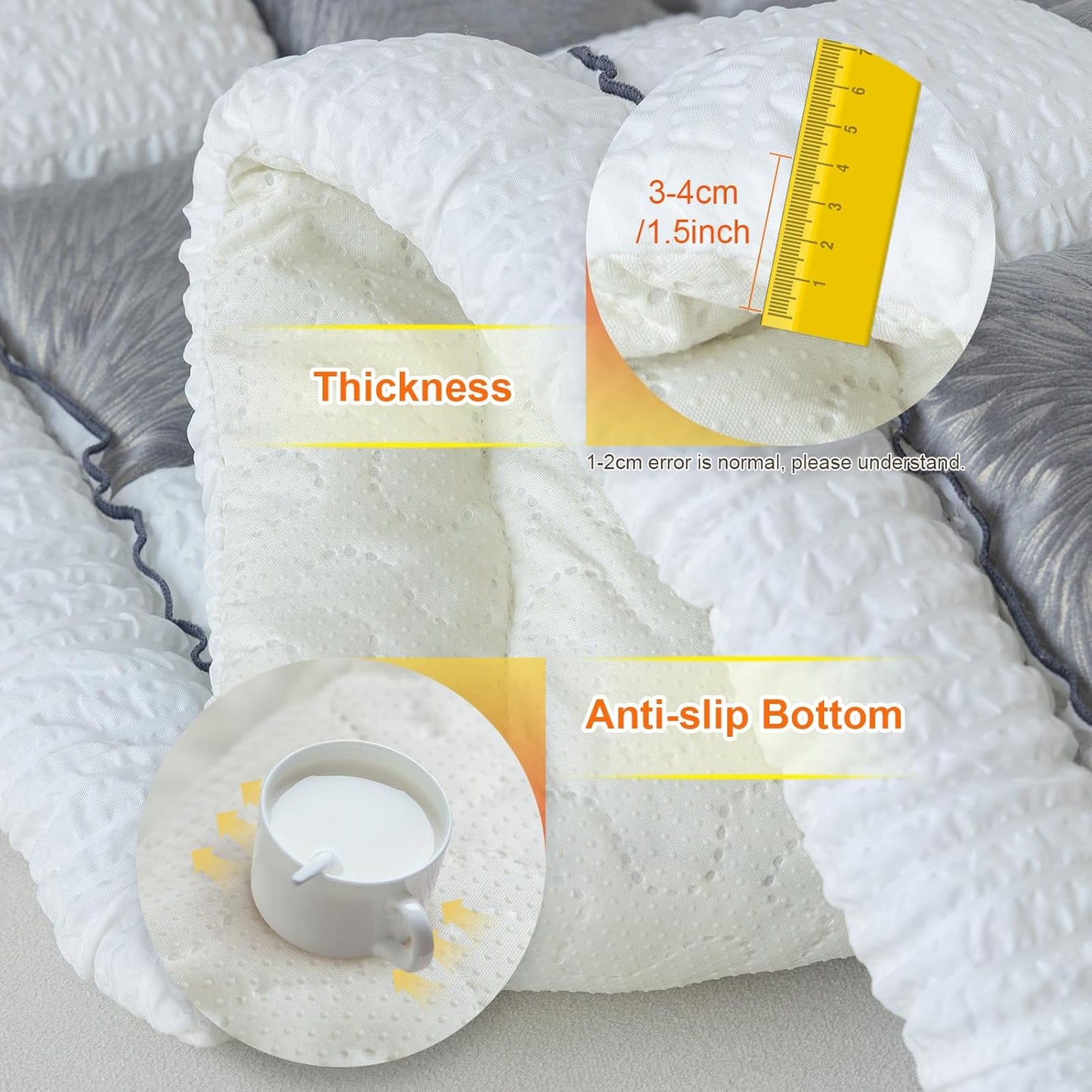 Dog Car Seat Cover for Back Seat, Pet Bed Car Backseat Extenders, Soft Non-Slip Dog Blanket for Travel, Back Seat Protectors for Car SUV and Ttruck(24.8 x 54 inch, Grey)