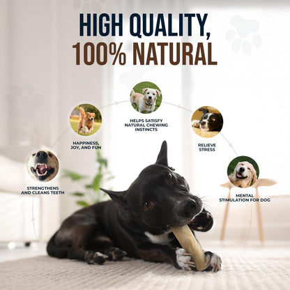 3Pcs Natural Coffee Wood Dog Chew and Hemp Ball Toys for Large & XL Dog Over 70lbs - 100% Organic Toys for Teeth Cleaning, Reduces Stress, Mental Stimulation