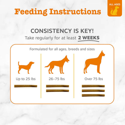 Zesty Paws OraStix for Dogs - Probiotic Sticks with Hemp Seed Curcumin Ginger Root Taurine - Supports Gut Function Flora Immune System Proprietary Healthy Teeth Gum Blend - 12oz