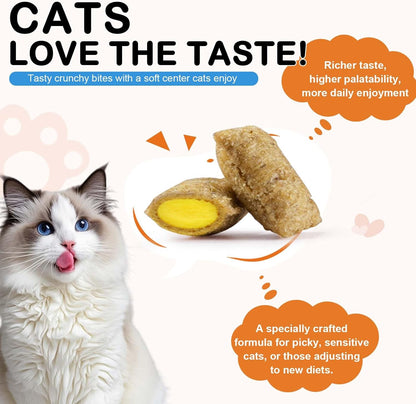 Cat Hip + Joint Health Crunchy & Creamy Chews, Joint Supplement Cat Treats with Glucosamine, Green Lipped Mussel & Omega-3s, Support Mobility, Flexibility & Comfort for Cats & Kittens, Chicken Flavour