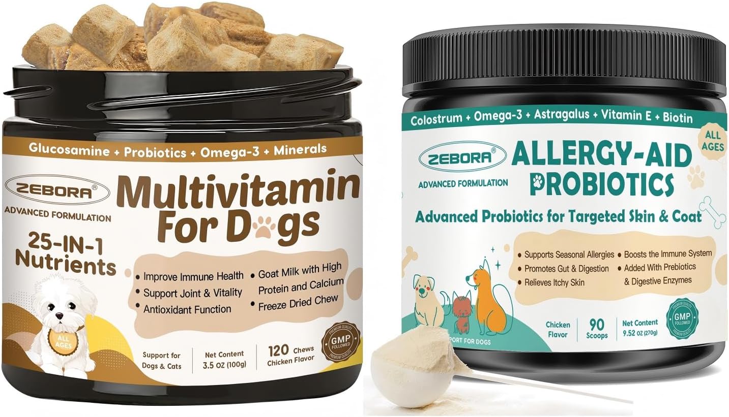 Dog Multivitamin Freeze Dried & Dog Allergy Relief Powder