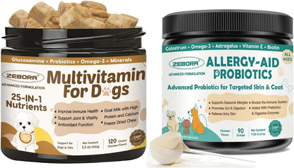 Dog Multivitamin Freeze Dried & Dog Allergy Relief Powder