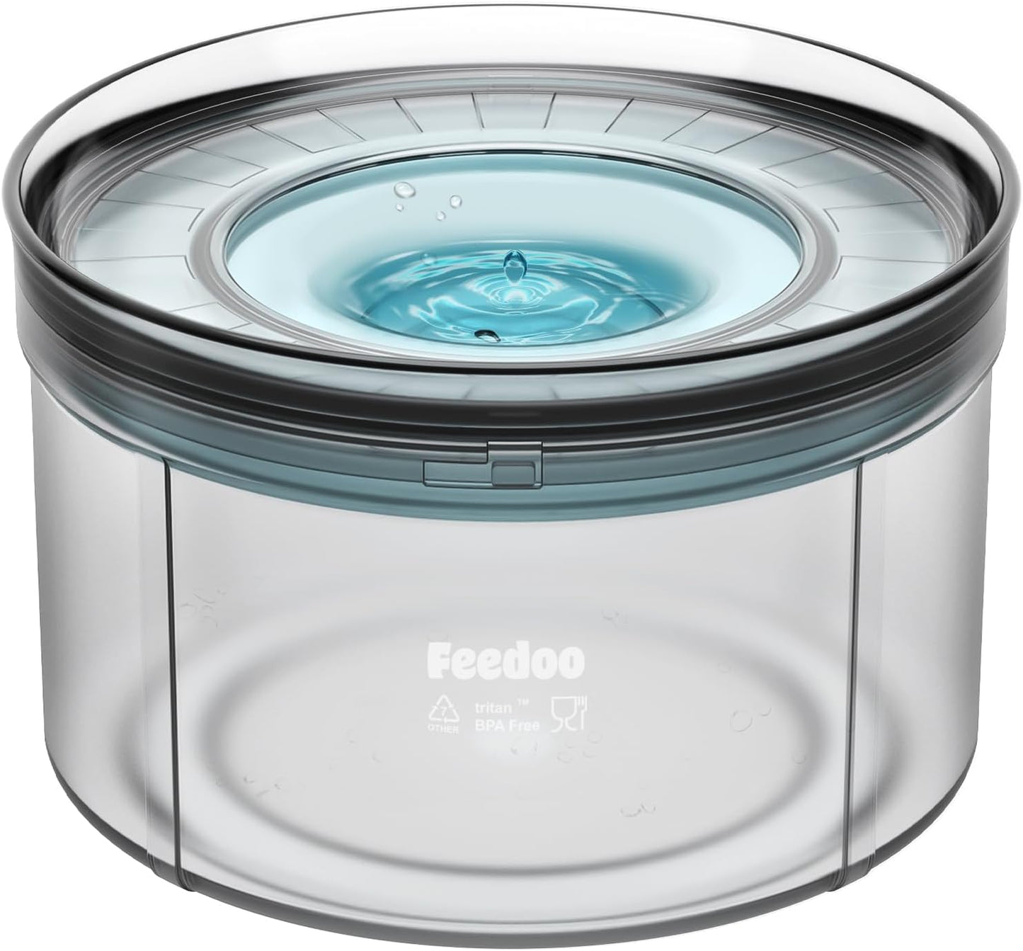 2.5Cups Slow Feeder + 1Gallon Water Bowl No Spill