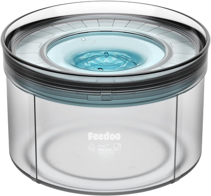 2.5Cups Slow Feeder + 1Gallon Water Bowl No Spill