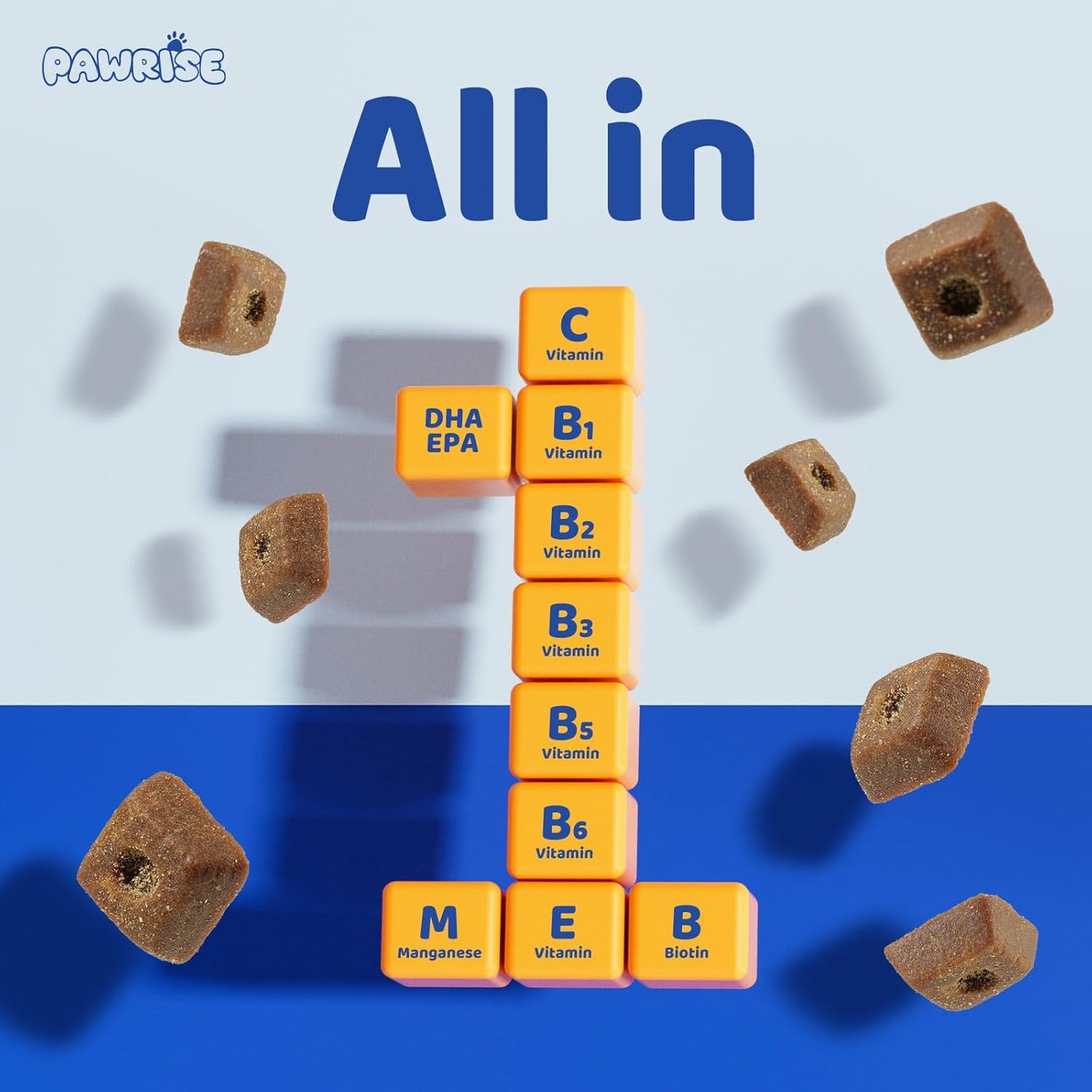 All-in-One Dog Multivitamin – Hip & Joint, Skin, Coat, Digestion & Immune Support – Soft Chews with Biotin, Glucosamine & Omega-3 – 150ct Chicken Flavor | Manufactured in USA