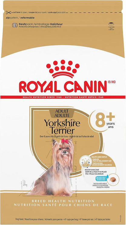 Royal Canin Breed Health Nutrition Yorkshire Terrier 8+ Senior Dry Dog Food, 2.5 lb Bag