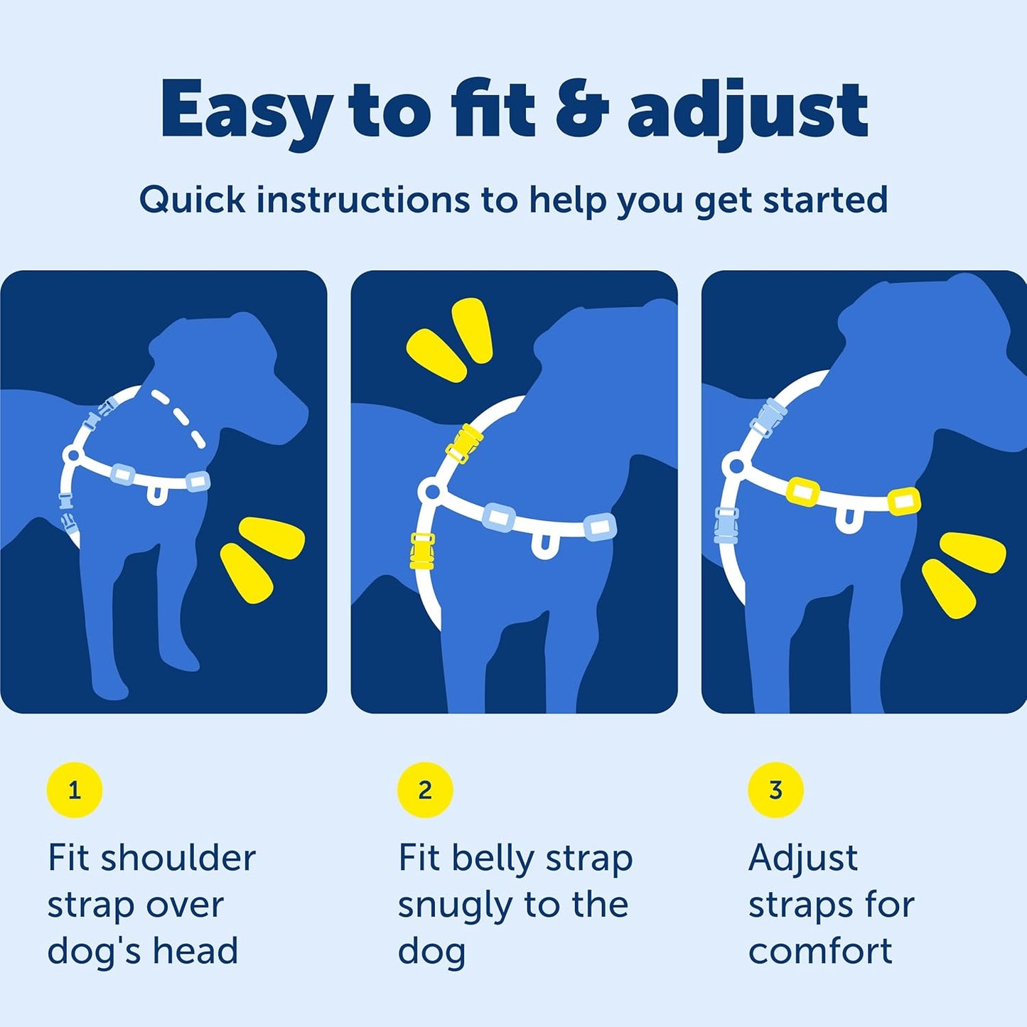 PetSafe Easy Walk Harness for Dogs - Pull-Free Walks - Patented Martingale Loop Design - Front Chest Leash Attachment - Comfort Straps - Breathable Harness Design - Large, Fawn/Brown