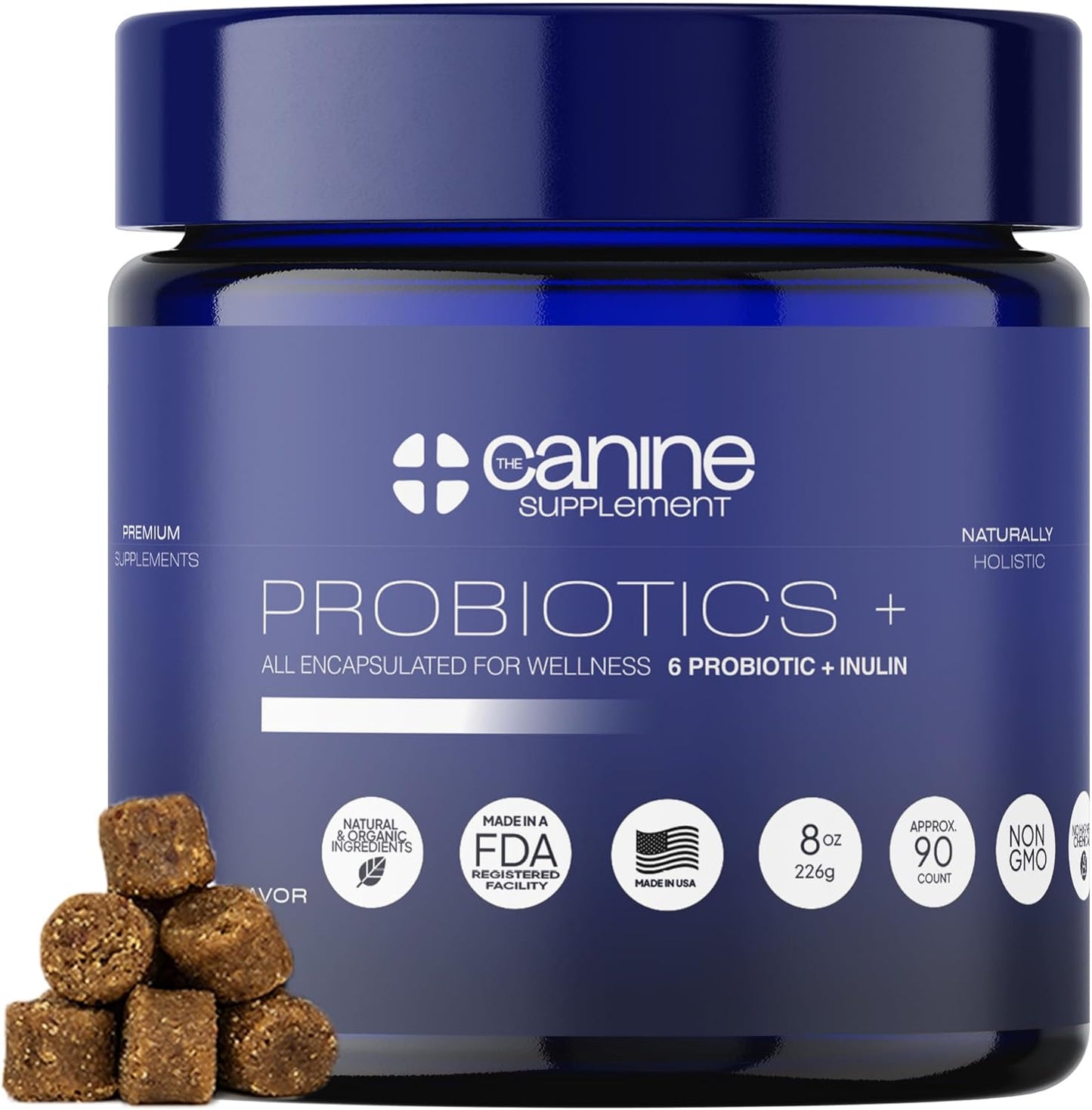 Probiotics for Dogs | Soft Chews with Digestive Enzymes, Pumpkin & Prebiotics | Supports Gut Health, Immunity, Stool Quality & Nutrient Absorption | Peanut Flavor, 90 Count