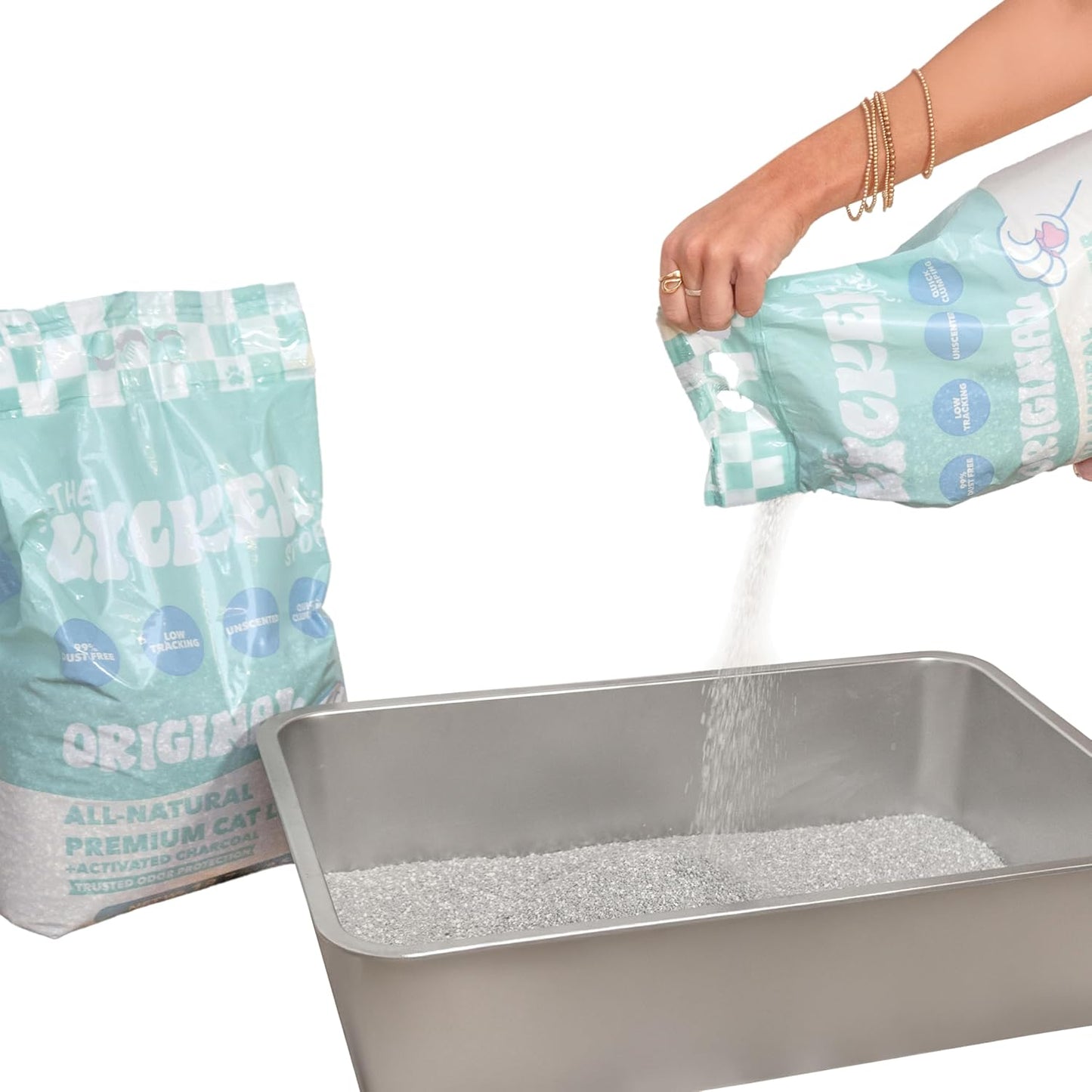 CLR2000B-SET3 Unscented Premium Clumping Bentonite Clay Cat Litter w/Activated Charcoal, Natural Odor Control, 99% Dust-Free, 9.37 LBS (Set of 3)