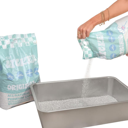 CLR2000B-SET3 Unscented Premium Clumping Bentonite Clay Cat Litter w/Activated Charcoal, Natural Odor Control, 99% Dust-Free, 9.37 LBS (Set of 3)