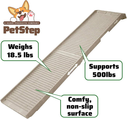 Petstep Original Folding Pet Ramp, Khaki/Beige