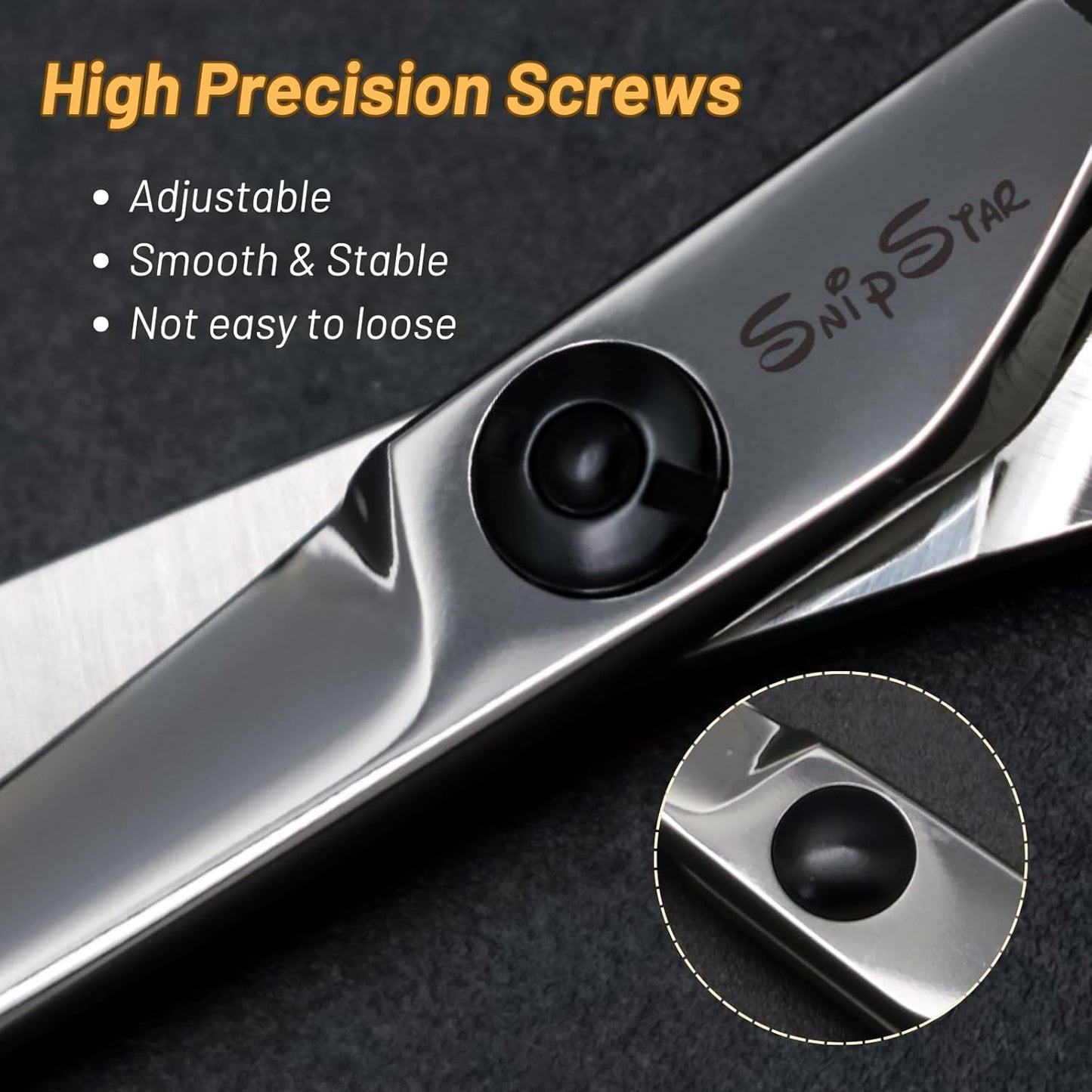 4.5in Small Dog Grooming Scissors Professional, Cat Pet Shears with Ergonomic Handle & Safety Round Tip, VG10 Steel Sharp, Puppy Trimming Shears for Dogs Face Paw Ears Eye Nose Moustache Hair Cutting