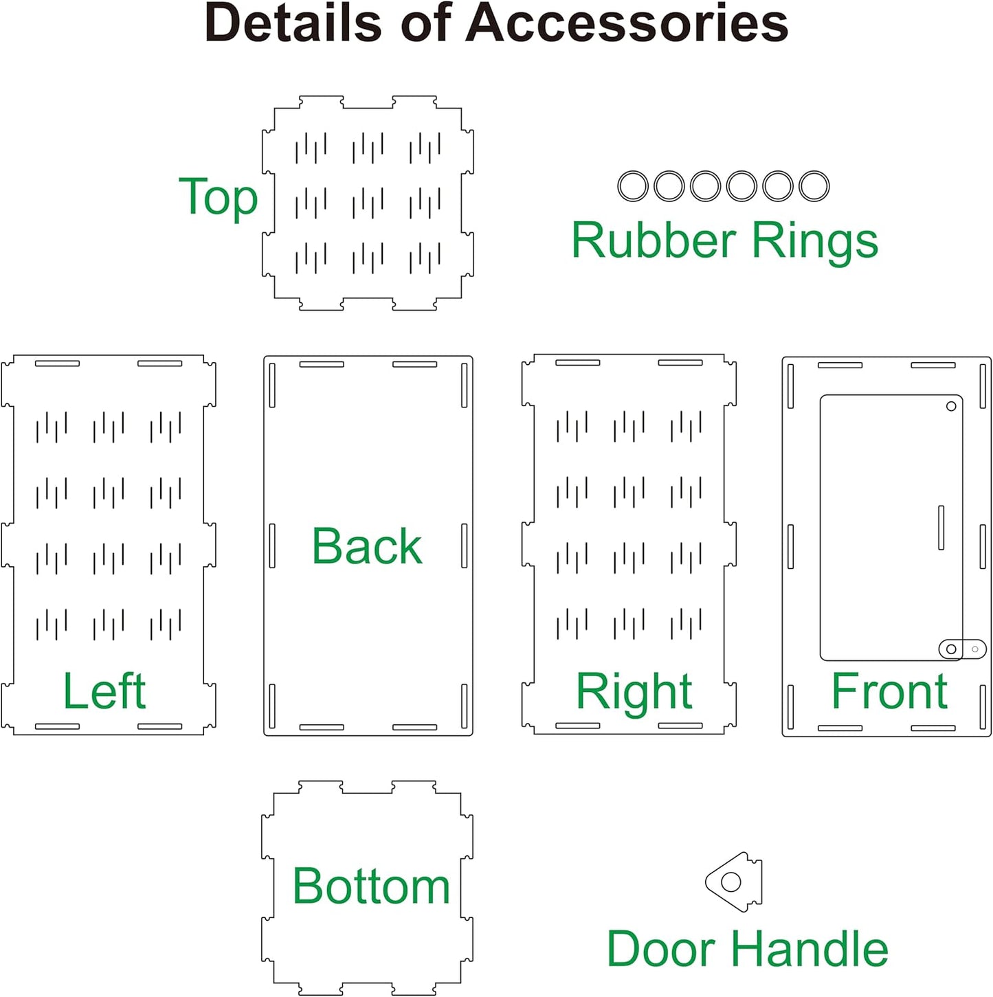 Jumping Spider Enclosure, Spider Terrarium, Acrylic Enclosure Kit, Small Terrarium, Insect Habitat for Spiders, Praying Mantis, Arboreal Tarantula, Bug, Frog, Snail, Lizard and Small Reptiles