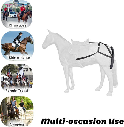 Horse Manure Catcher Bag - Waterproof Equine Diaper for Small/Medium/Large Horses, Lightweight & Easy to Clean Muck Bag, Perfect for Riding (Size M)