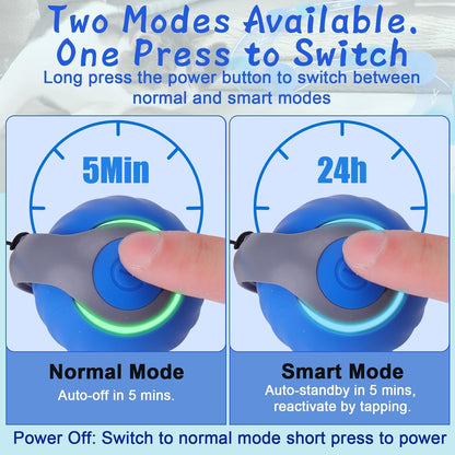 BABORUI Interactive Cat Toy Ball - Automatic Interactive Cat Toys for Indoor Cats with 3 Tails, 2 Speeds Rechargeable Cat Enrichment Toys for Small/Medium/Large Cats to Keep Them Busy(Blue)