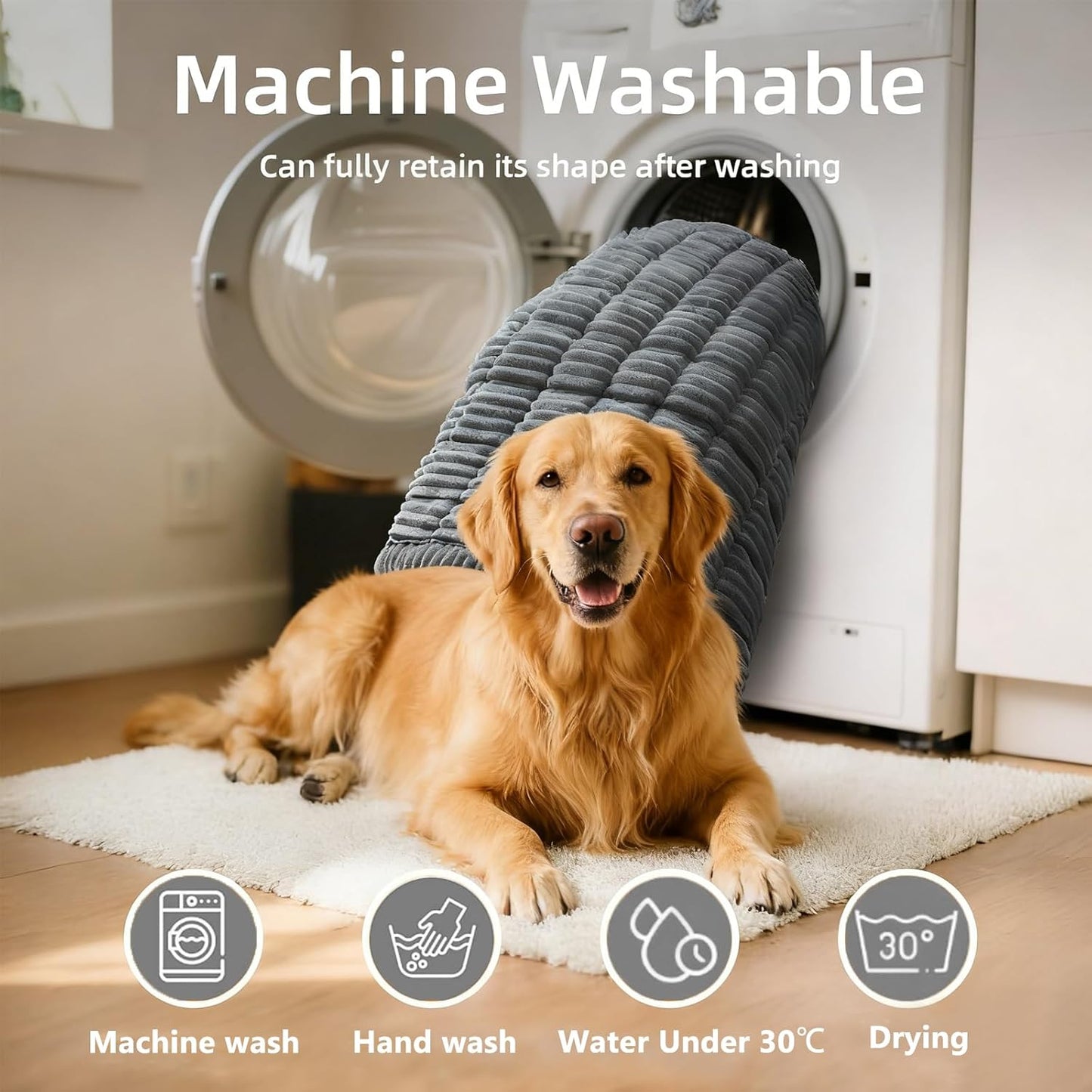 Dog Bed for Car Back Seat, Backseat Pet Bed Mat, Flannel Pet Cover for Loveseats, Non-Slip Dog Mat for Car - Travel Pet Mat Fit for Backseat Extenders & Seat Covers (Grey, 24.8x54 inch)