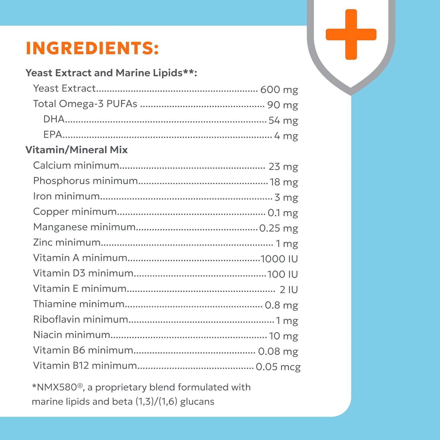 Nutramax Laboratories Nutramax Imuquin Immune Health Supplement Powder for Dogs, with Beta Glucans, Marine Lipids, Vitamins and Minerals, 30 Packets, Updated Version