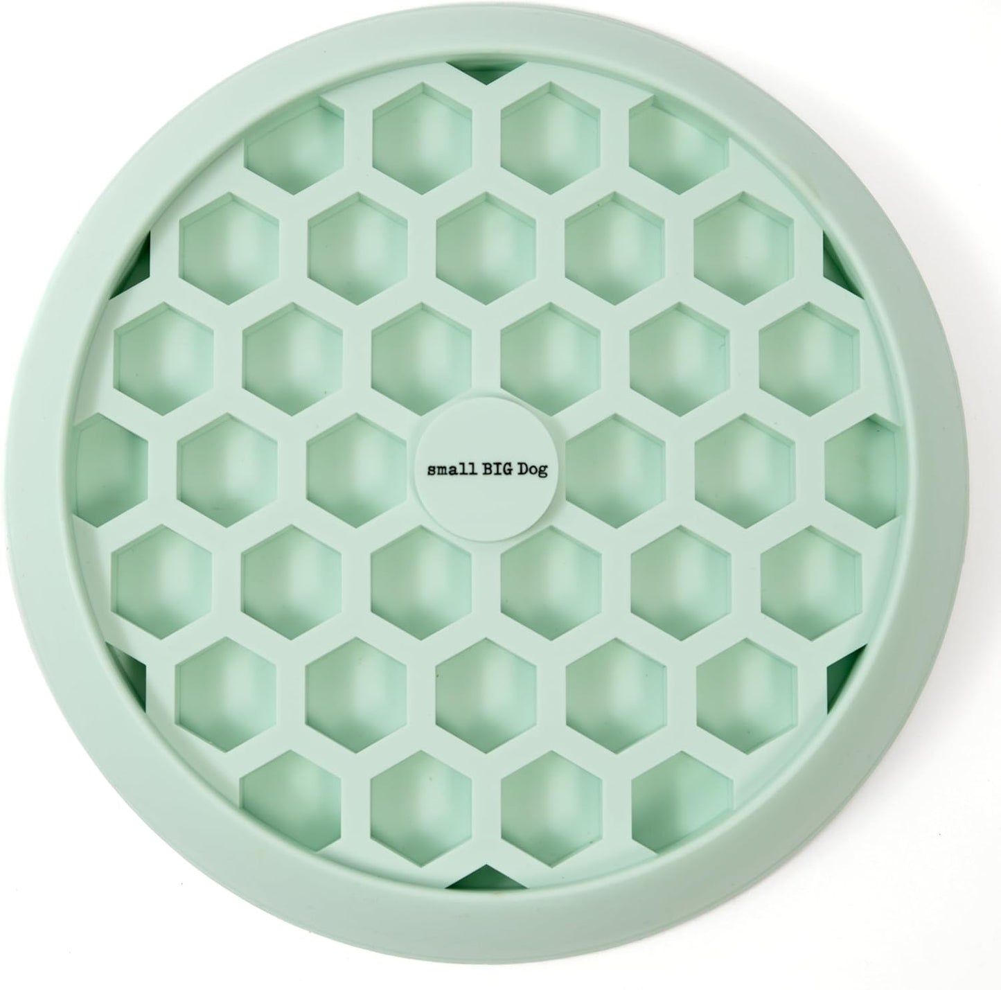 Small Big Dog's Enrichment Bowl and Lick Mat- Top Slow Feeder, Bottom Lick Mat, Soft on Nose Design Breeds, Focus on Dogs w/Short Snouts Like Frenchies, Silicone, Dishwasher Safe