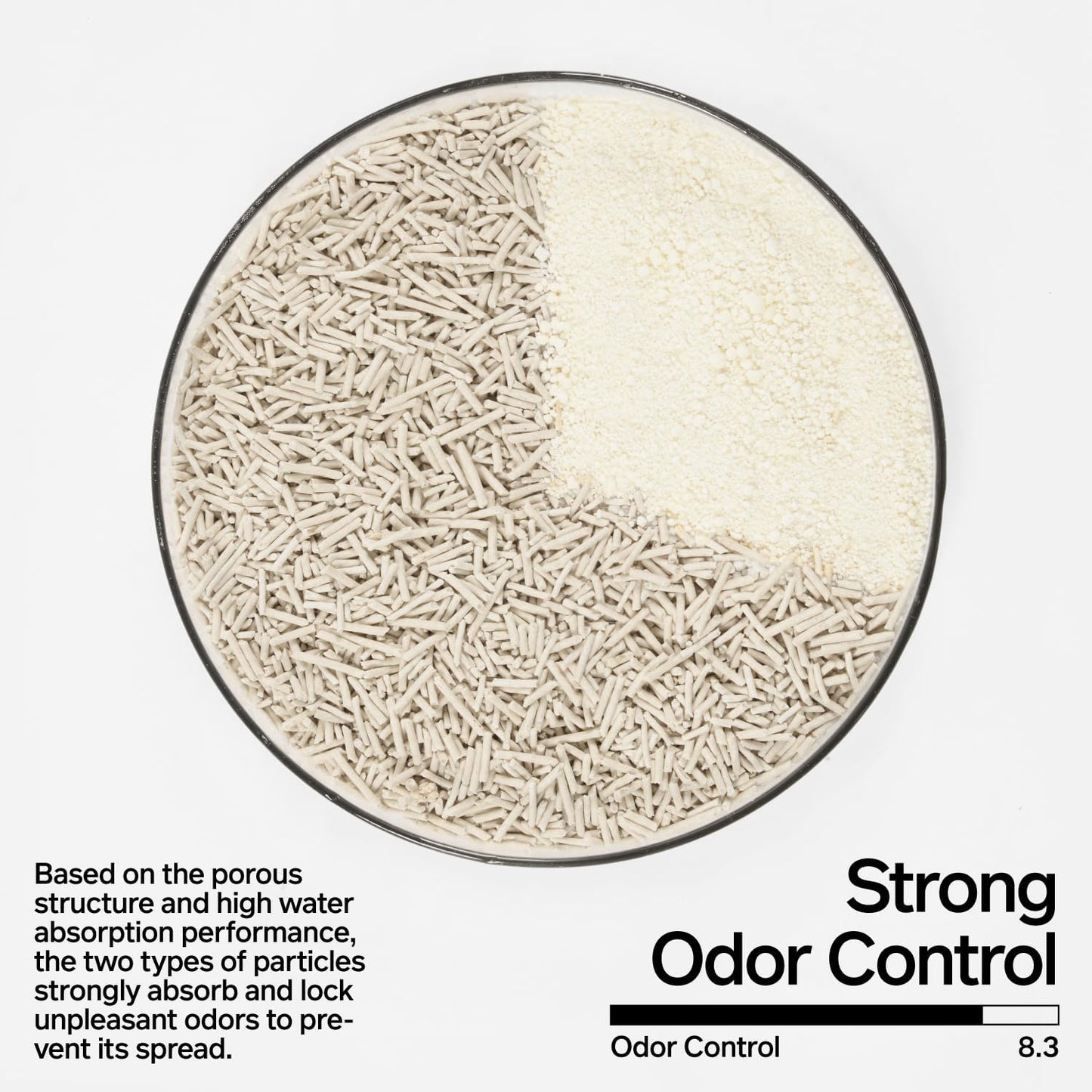 pidan Cassava Cat Litter with Tofu Litter clumping,Odor Control,Plant-Based Natural Ingredients,Ultra Absorbent and Fast Drying,Low Dust,Scented (5.3lb×2bags)