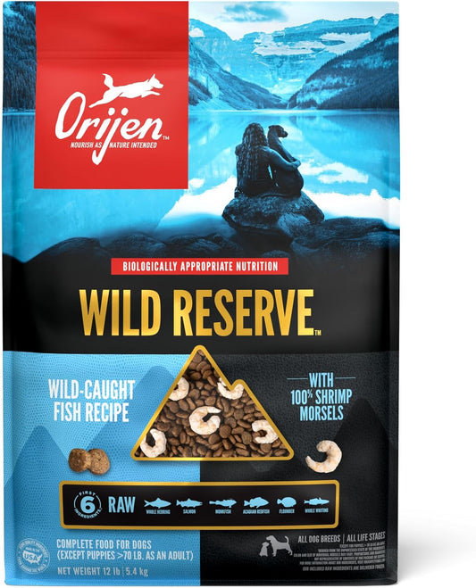 ORIJEN Wild Reserve Dry Dog Food Wild-Caught Fish Recipe 12lb Bag