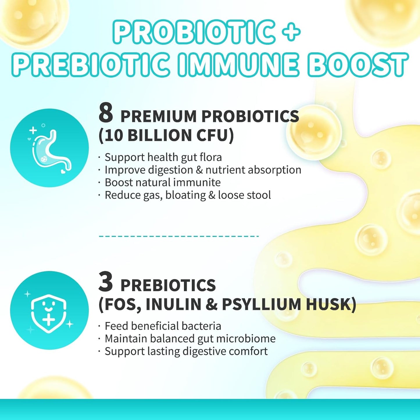Probiotics for Dogs, Digestive Enzymes & Pumpkin Fiber for Gut Health and Bowel Support, Dog Supplement for Gas Relief & Constipation, 10B CFU with 5 Prebiotics & 5 Enzymes, 90 Count Beef Flavor