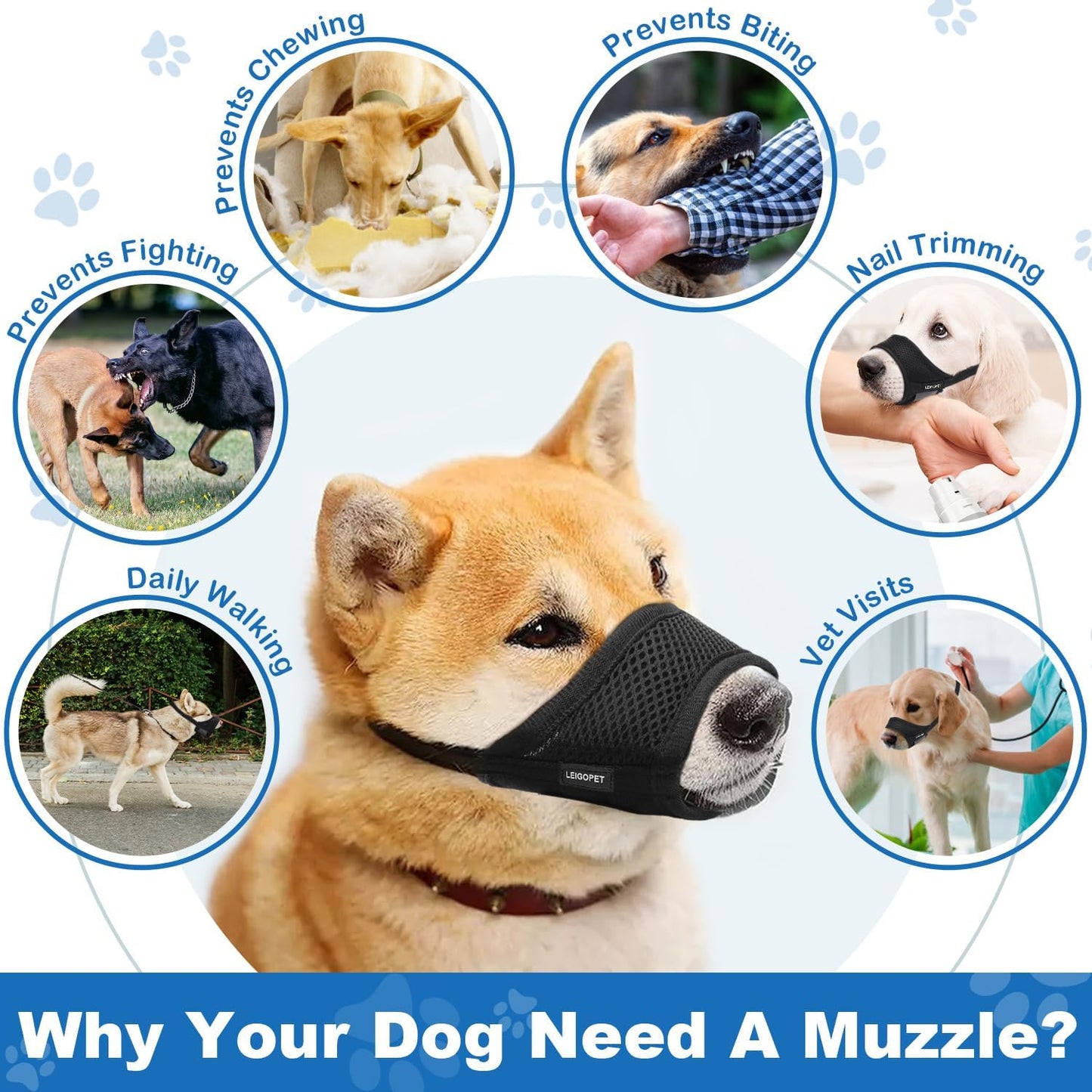 Dog Muzzle, Black-L-2-20251207