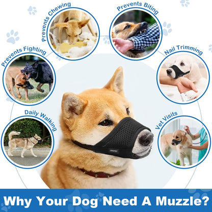 Dog Muzzle, Black-L-2-20251207