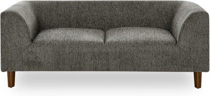 Mid-Century Modern Supportive Rectangular Pet Furniture Sofa with Backrest Armrests Cushioned Comfort Lounge Bed for Medium Large Dogs Indoor Living Room Accent Piece Durable Stable Design (Dark Grey)