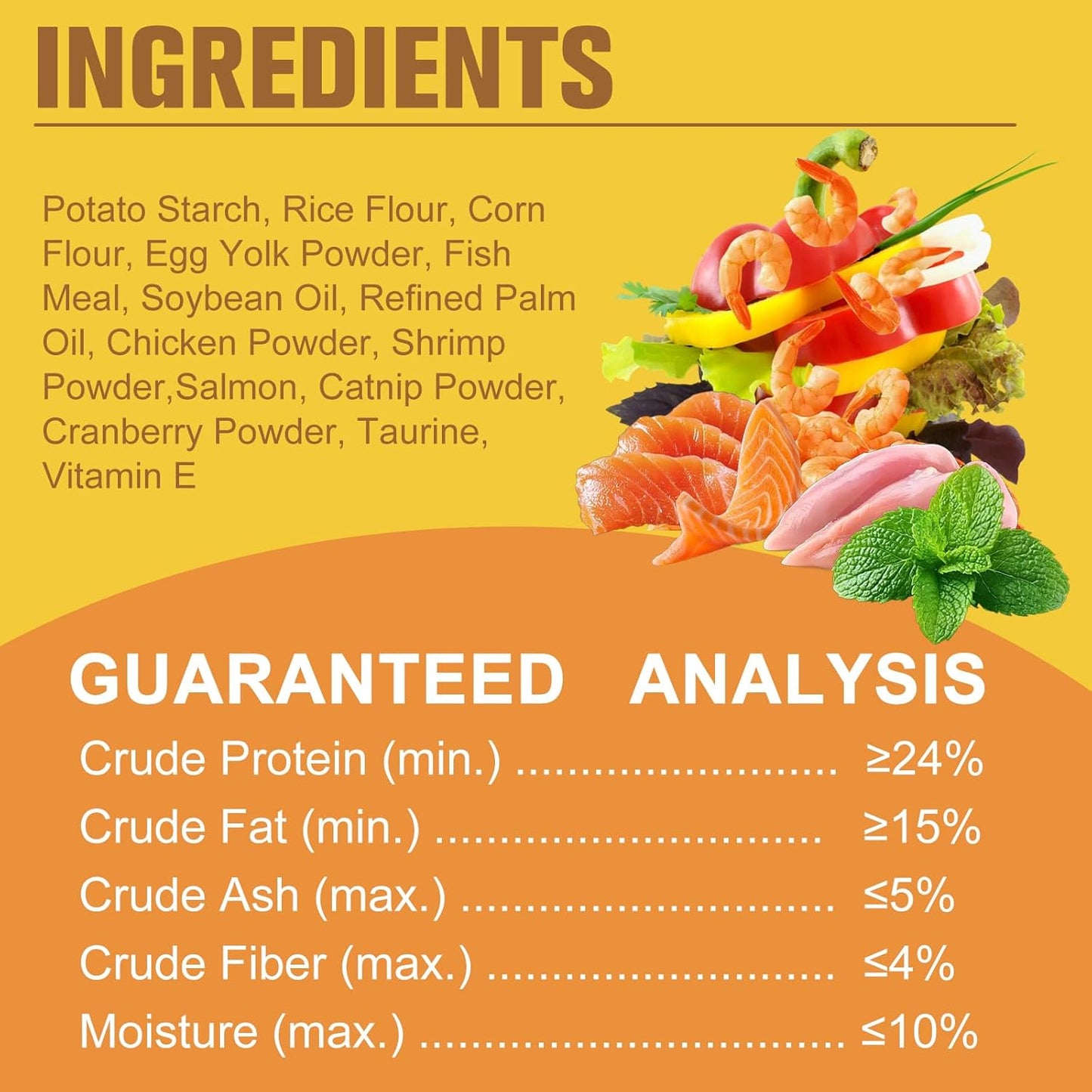 Natural Crunchy & Soft Cat Treats for Indoor Cats - Catnip & Salmon Flavor, Cat Snacks with Real Salmon, Dental Care & Digestive Support, Healthy Training Treats for Cats & Kittens