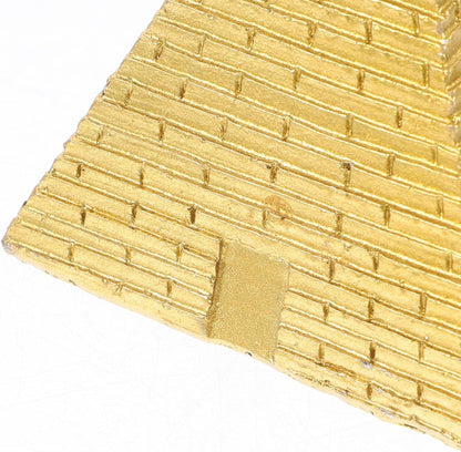 VICASKY Pyramid Egyptian Decor Pyramids Statue Head Figure Copper Mini Resin Figurine Sculpture Ancient Building Model Egypt Souvenirs Giza and The Meditation Decorations Statues Table