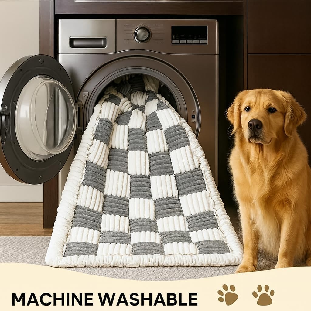 Pet Bed Mat (Grey and White)