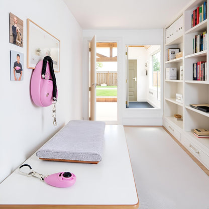 1pc Pink Clicker Easy to Use with Button Dog Training Accessories Strong and Long-Lasting,Training and Behavior Aids